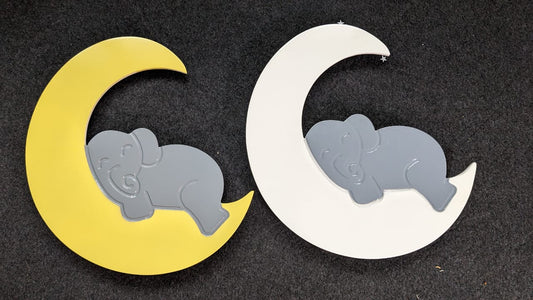 Elephant Sleeping on the Moon Baby Lamp (Shipping Included)